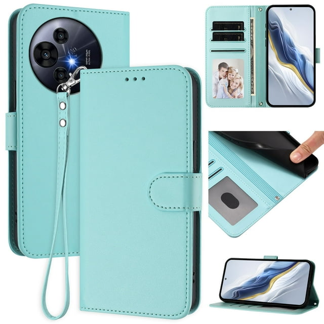 GANGXUN Wallet Case for TCL 50 NxtPaper 5G – Magnetic Closure, RFID Blocking, Wrist Strap, Wireless Charging Compatible