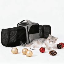 UBesGoo Expandable Pet Carrier Backpack, Airline Approved with Breathable Mesh, Gray