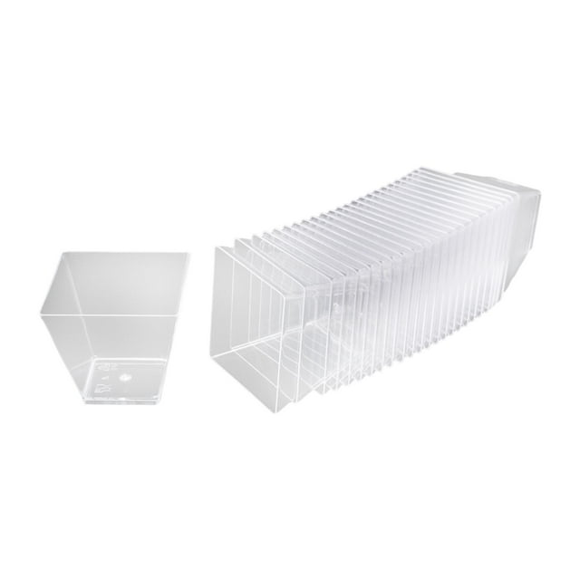 Tazones para aperitivos Strade Fareast Limited reutilizables Tazas cuadradas Postre 60ml
