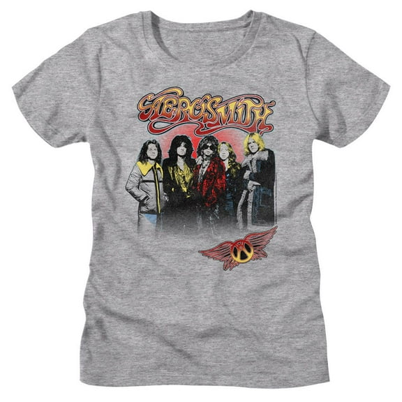 Aerosmith Nice Jackets Athletic Heather Women's T-Shirt Xl