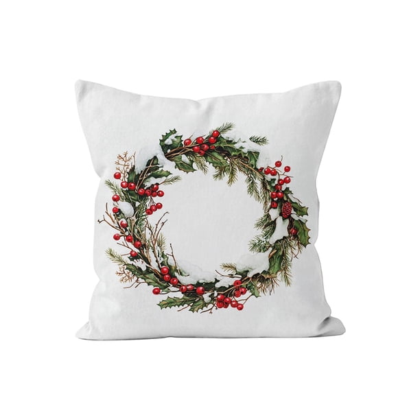 Fundas de Almohada de Navidad Funda de Almohada Decorativa de Navidad Decoración de Vacaciones Sofá Decoración de Lino Funda de Almohada Decoración Del Hogar Funda de Almohada Decorativa de Vacaciones