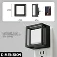 thumbnail image 3 of 2 Pcs Red LED Plug In Night Light with Sliding Dimmer, 3 of 7