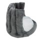 thumbnail image 4 of Chair Cushion Comfort Semi Enclosed Seat Cushion Pad for Office Backrest Chair Home Sofa Floor Grey, 4 of 5