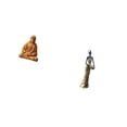 thumbnail image 5 of CoudarTitie Sacred Heart Jesus Figurine African Tribal Lady Statue Collectible Decorative Sculpture for Hallway Bedroom Office Desk Fireplace Home Decor, 5 of 8