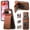 Brown, variant on ELEHOLD Case for Google Pixel 9 / 9 Pro, RFID Blocking Slim PU Leather Wallet Case with Card Holder & Kickstand,Khaki