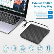 External DVD Drive, Amicool USB 3.0 Type-C CD DVD +/-RW Optical Drive USB C Burner Slim CD/DVD ROM Rewriter Writer Reader Portable for PC Laptop Desktop MacBook Mac Windows 7/8.1/10 Linux O