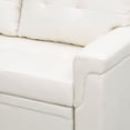 thumbnail image 4 of Naomi Home Perry Modern Leather Sectional Sofa with Storage Chaise-Color:White,Fabric:Air Leather, 4 of 10