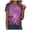 Z1-Pink, variant on larppty Womens Shirts Short Sleeve 3D Print Funny Colorful Fashion Tee Shirts for Women (Dark Purple, L)