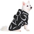 thumbnail image 2 of Fotbe Numbers Sudadera con Estampado para Perros Pequeños – Suéter con Capucha para Mascotas, Tela Suave de Forro Polar con Bolsillo-Small, 2 of 7