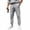 Gray, variant on Men's Waffle Knit Joggers Drawstring Waist Athletic Casual Pants for Men