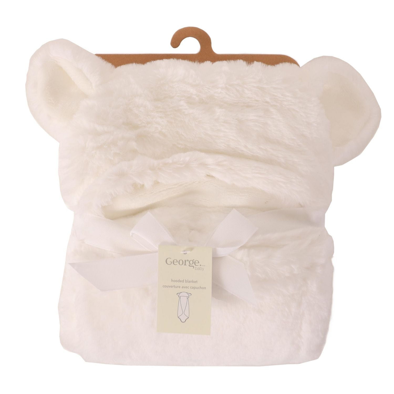 George Baby Hooded Blanket, 1 Hooded Baby Blanket