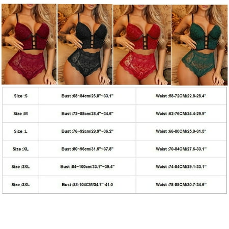 

Sexy Women Lace Wireless Bra Sexy Lingerie Hollow Bandage Thong Set Underwear