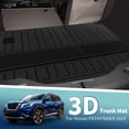 thumbnail image 2 of Unique Bargains Flat Face Cargo Liner Rear Trunk Mat Trunk Cargo Luggage Boot Tray Mat Long Stripes and Interval Pattern for Nissan Pathfinder 2024-2025 Anti-Slip, 2 of 7