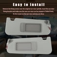thumbnail image 5 of Car Sun Visor Assembly For BMW 3 Series E90 E91 2005-2013, Sun Visor Replacement With Mirror-Gray Left Driver Right Passenger Side, 5 of 5