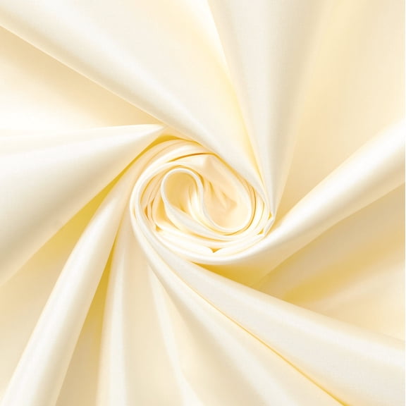 Poly China Silk Lining Fabric 58/60 Inch Lightweight Polyester Habutai By The Yard For Sewing Apparel, Accessories, & More - Beige (5 Yards)
