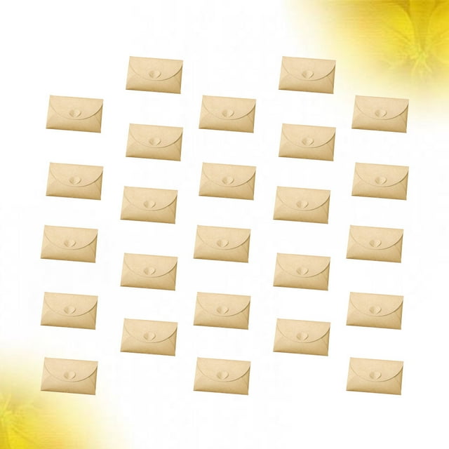 OULII 100 Pcs Enveloppes d'Expédition Papier Kraft Style Ancien Simple pour Utilisateurs