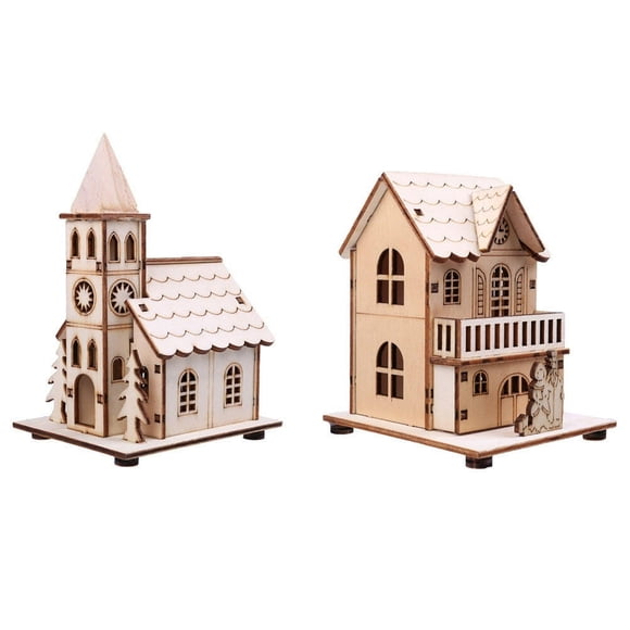 2pcs Luminous Cottage Decor  Desktop Ornaments Tabletop Decorations