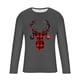 thumbnail image 5 of Blusas y camisas de manga larga y cuello redondo para hombre, informales, con estampado navideño, deportivas, de poliéster., 5 of 5