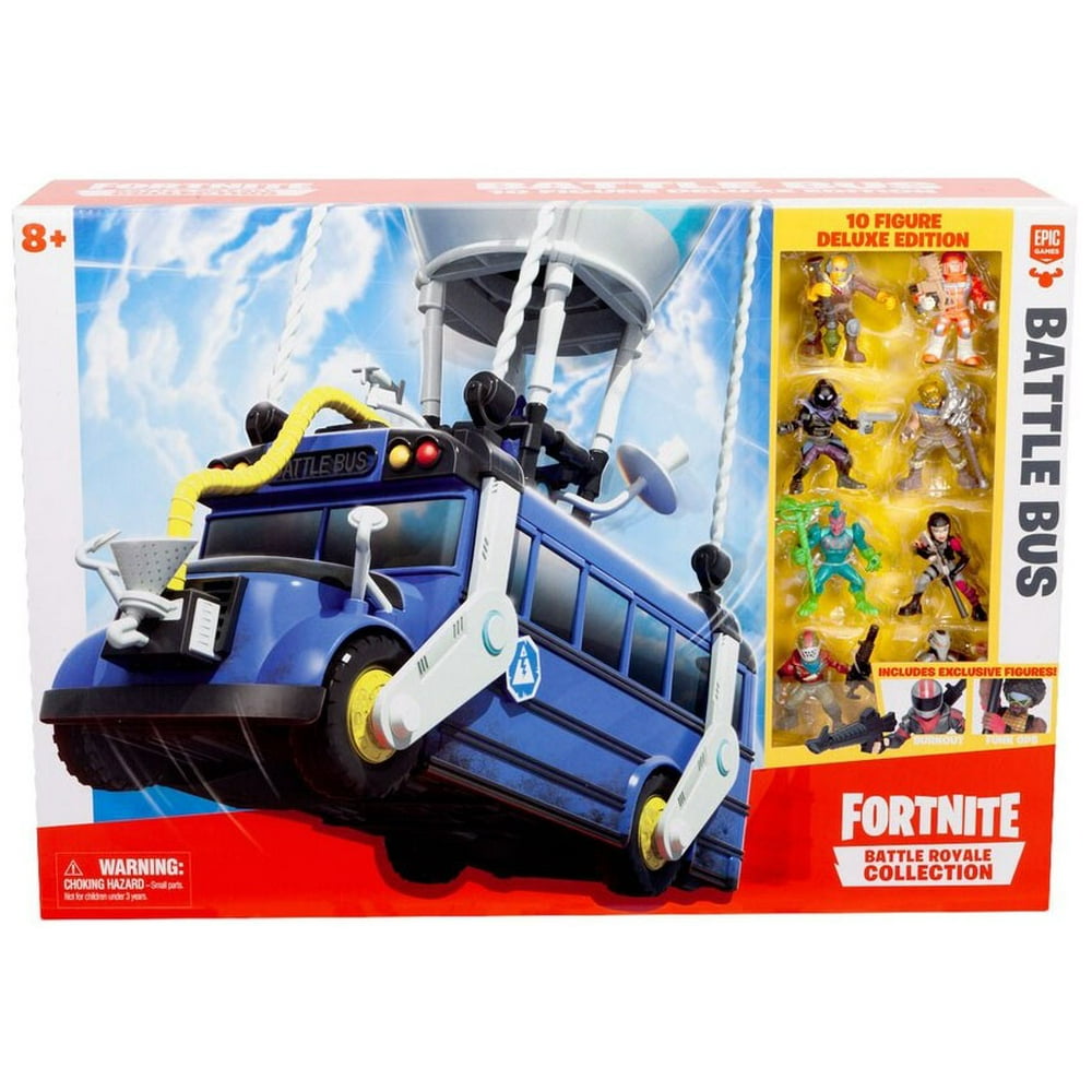 Fortnite Battle Royale Collection Battle Bus Playset [10 Figure Deluxe