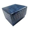thumbnail image 1 of Caja para baraja de cartas, tarjetero de piel sintética, caja para exhibir barajas de cartas, almacenamiento de cartas Azul oscuro, 1 of 9