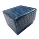 thumbnail image 1 of Cajas de cartas de cuero PU de gran tamaño para juegos de 100 cartas. Azul oscuro, 1 of 9