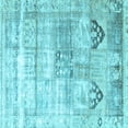 thumbnail image 1 of Ahgly Company Indoor Square Persian Light Blue Traditional Area Rugs, 7' Square, 1 of 4
