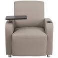 thumbnail image 5 of Pemberly Row Leather Guest Chair with Cup Holder in Gray, 5 of 5