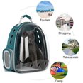 thumbnail image 5 of Cat Carrier Bubble Backpack Bag: Small Puppy Carrying Rucksack Travel Carry Transport Pet Hamster Rabbit 180 Degree Back Transparent Window Breathable, 5 of 5
