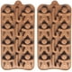 thumbnail image 1 of moldes de silicona de Navidad para hornear jabón de gelatina, bastón de caramelo, molde de caramelo de chocolate para hombres de pan de jengibre (2 formas) brillar Hogar, 1 of 4