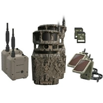 Stealth Cam Revolver PRO 40MP Photo 1440P at 30 FPS QHD Video 0.4 Sec Trigger Speed 360-Degree Panoramic View Built-in GPS Cellular Trail Camera, External Battery, Solar Panel, 32GB SD Card 2PK