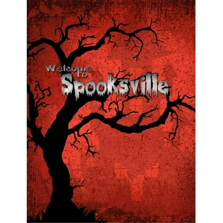11 x 15 in. Welcome To Spooksville Halloween Flag Garden Size