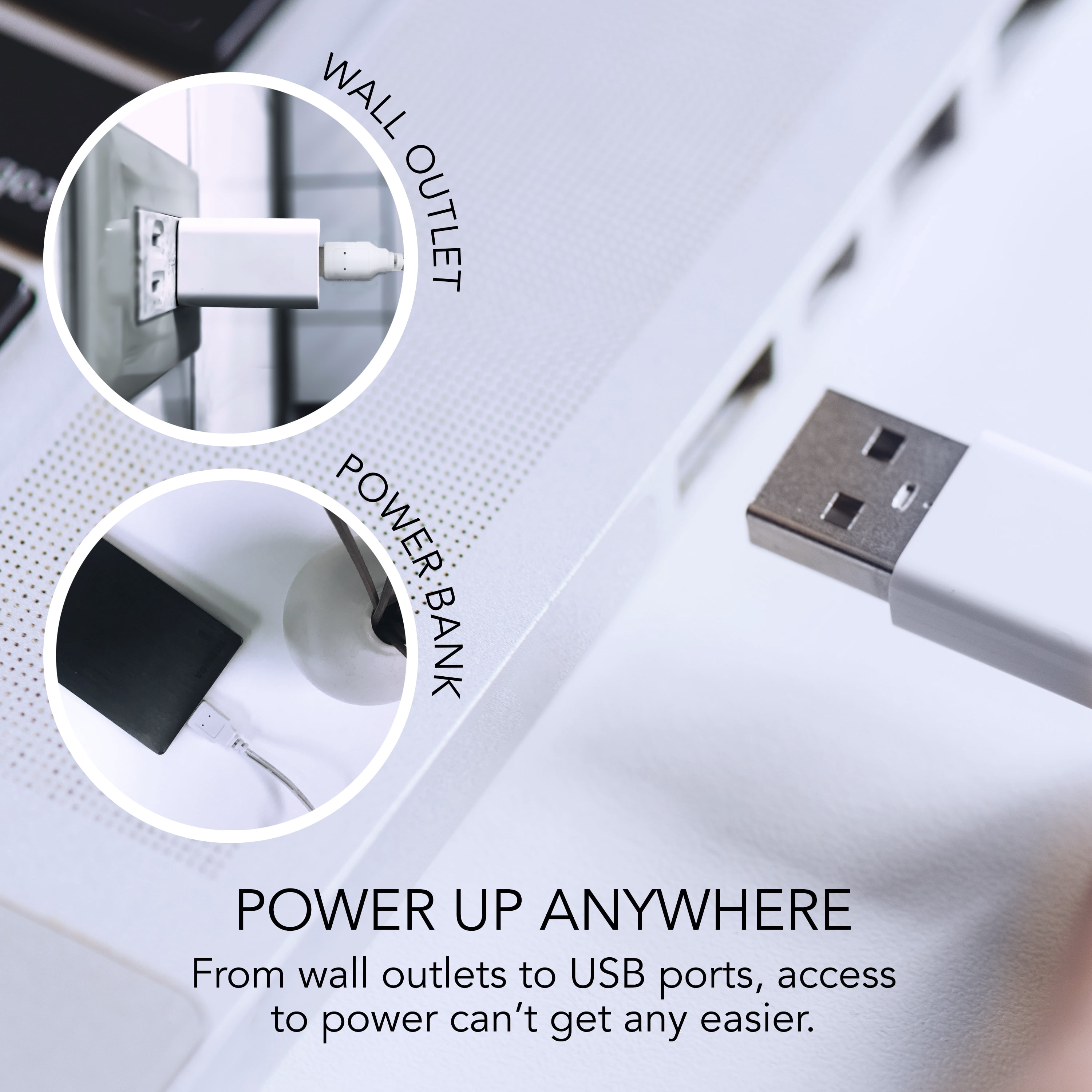 Sharper Image Soft Blade Desktop Fan, White, 8 in, New