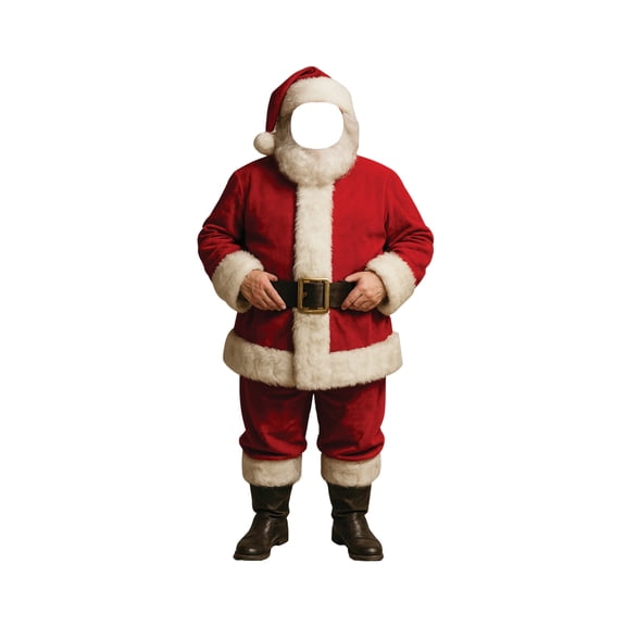 Santa Claus With Face Hole Life Sized Cardboard Cutout