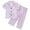 Light Purple, variant on Odeerbi 6M-8Y Kids Boys Girls Summer Satin Pajamas Notched Lapel Short Sleeve Shirts Pants Set Soft Loungewear Solid Color Sleepwear Two-piece Pajama Sets Kids Boys Girls Clothes