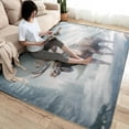 thumbnail image 3 of Moose Rug 4x5 Area Rugs for Bedroom Living Room, Wildlife Area Rug, Wild Animal Carpet Machine Washable Non-Slip Rug, Soft Low Pile Area Rug, Indoor Decorative Rugs d&ip136, 3 of 6