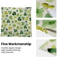 thumbnail image 6 of St Patricks Day Pillow Covers 20x20 Inch Set of 2 for Green Clover Decor Throw Pillows Spring Nature Plant Shamrock Outdoor Decorative Cushion Cases for Couch Bed Decorations, 6 of 6