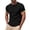 Black, variant on Men's Casual Fashion Solid Color Quick Dry Night Run Round Neck T-Shirt - Reflective Safety Elements, Breathable Performance Fabric - Perfect for Evening Running, Night