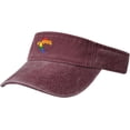 thumbnail image 2 of LGBT Flag Map of Croatia Sun Visor Hats for Women Men Sun Hat Cotton Golf Hat Vintage Baseball Cap, 2 of 8