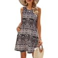 thumbnail image 2 of Summer Savings Clearance! Edvintorg Summer Dresses For Women Fashion Floral Tshirt Sundress Casual Beach Dresses With Pockets Boho Tank Dress, 2 of 5