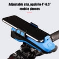 thumbnail image 4 of Multifunctional 4 in 1 USB Bicycle Rechargeable LEDs Light with Phone Holder 130db Bike Horn Mobile Power 3 Lighting Modes Waterproof Bicycle Front Headlights for Cycling Riding, 4 of 8