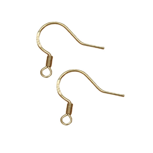 fastboy 1 Pair Earring Hook DIY Craft Earhook Dangling Hooks Clasp Fitting Jewelry Making Findings Handicraft Accessory Gold