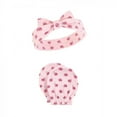 thumbnail image 5 of Hudson Baby Infant Girl Cotton Headband and Scratch Mitten Set, Rose, 0-6 Months, 5 of 6