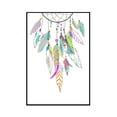 thumbnail image 1 of Dreamcatcher - Colorful Feathers - Lantern Press Artwork (16x24 Framed Gallery Wrapped Stretched Canvas), 1 of 1