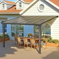 thumbnail image 1 of YODOLLA Gazebo à Toit Rigide Mural 10 Pieds x 12 Pieds avec Hauteur Réglable, Gazebo Extérieur Robuste pour Patio, Cour Arrière et Pelouses, 1 of 7