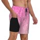 thumbnail image 2 of Fotbe Breast Cancer Pink Ribbons Awareness Traje de Baño para Hombre – Shorts de Natación de Secado Rápido con Forro y Bolsillos-Large, 2 of 6