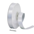 thumbnail image 3 of Satin Ribbon Silver Metallic, 22m Roll for Gift Wrap Wedding and DIY Craft Projects, 3 of 4