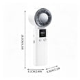thumbnail image 2 of Semiconductor Cooling Handheld Fan, Cream White, USB Rechargeable Mini Fan with Cold Plate, Portable Personal Fan for Travel, Office, Outdoor, 2 of 5