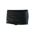 thumbnail image 1 of Speedo Men's Adult Poly Mesh Square Leg Training Solid Swim Trunk - New Black Blue, Size: 28, 1 of 4