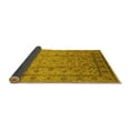 thumbnail image 2 of Ahgly Company Indoor Square Oriental Yellow Industrial Area Rugs, 3' Square, 2 of 4