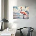 thumbnail image 4 of COMIO  Flamingo Landscape Soft Canvas Art Home Decor Wall Art Print Poster Painting, 4 of 5